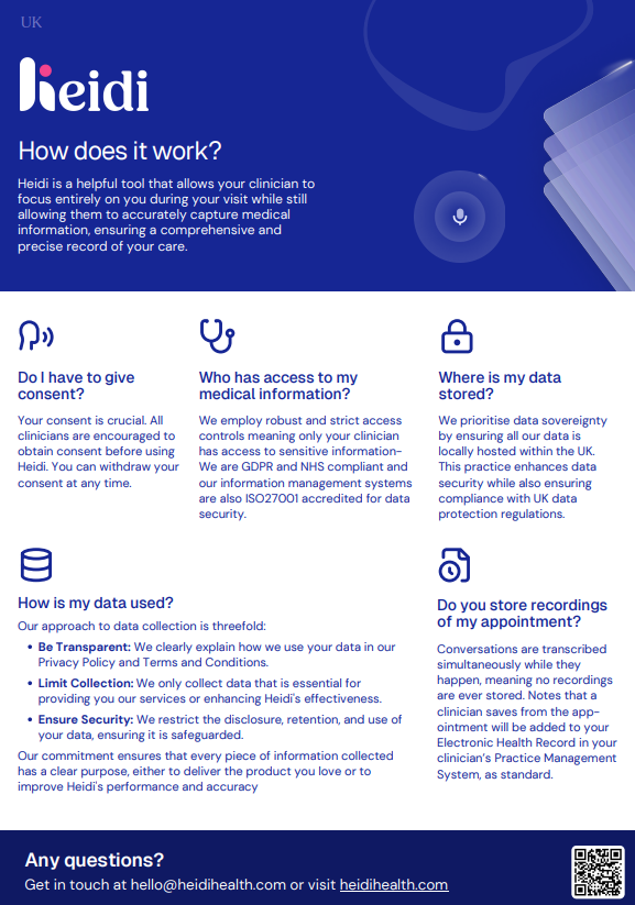 Heidi Health AI Tool – Supporting Our Clinicians